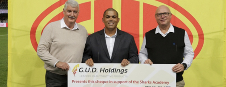 GUD tackles education with Sharks Academy Sponsorship